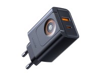 Cargador McDodo CH-3700 2 en 1 USB-C+A de 30 W, negro Cargador McDodo CH-3700 2 en 1 USB-C+A de 30 W, negro