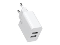 Cargador USB doble Mcdodo CH-6720 (UE) Lightning 1 m, set de viaje (blanco) Cargador USB doble Mcdodo CH-6720 (UE) Lightning 1 m, set de viaje (blanco)