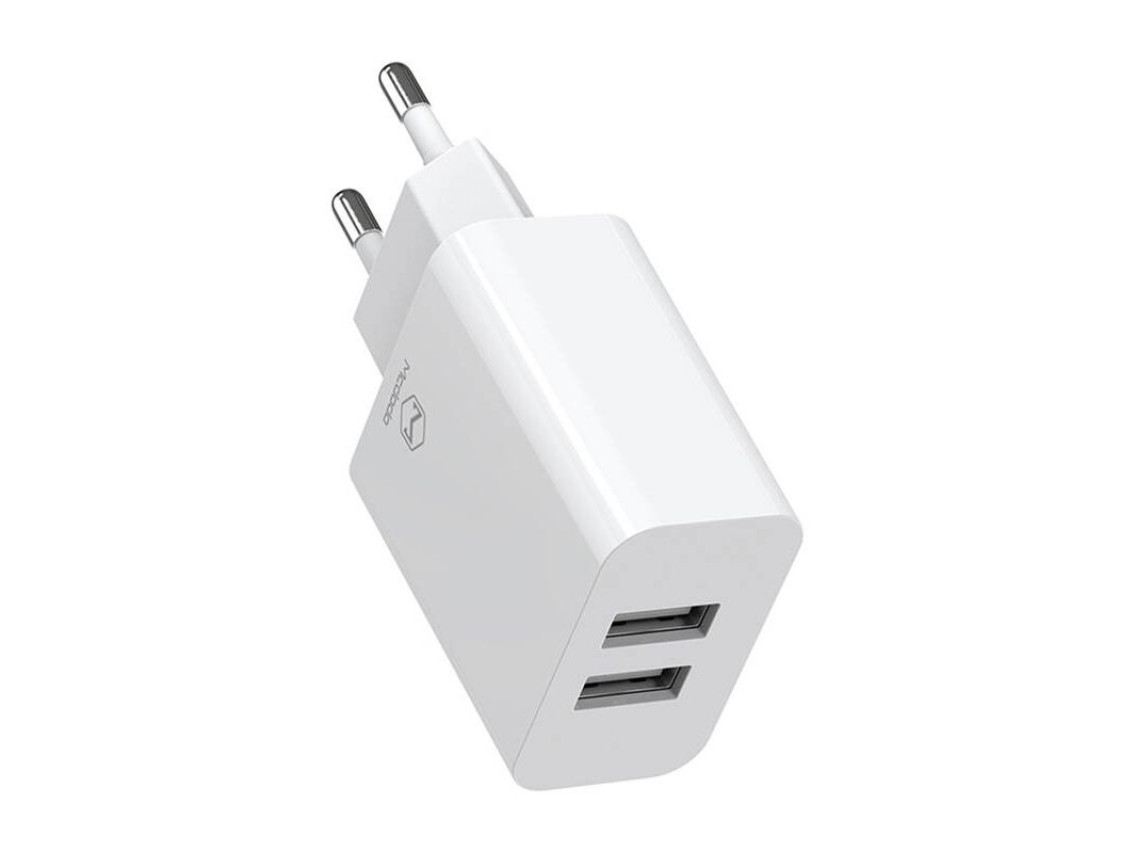 Mcdodo USB Dual Charger CH-6721 (EU) Type-C 1m Travel set (white)