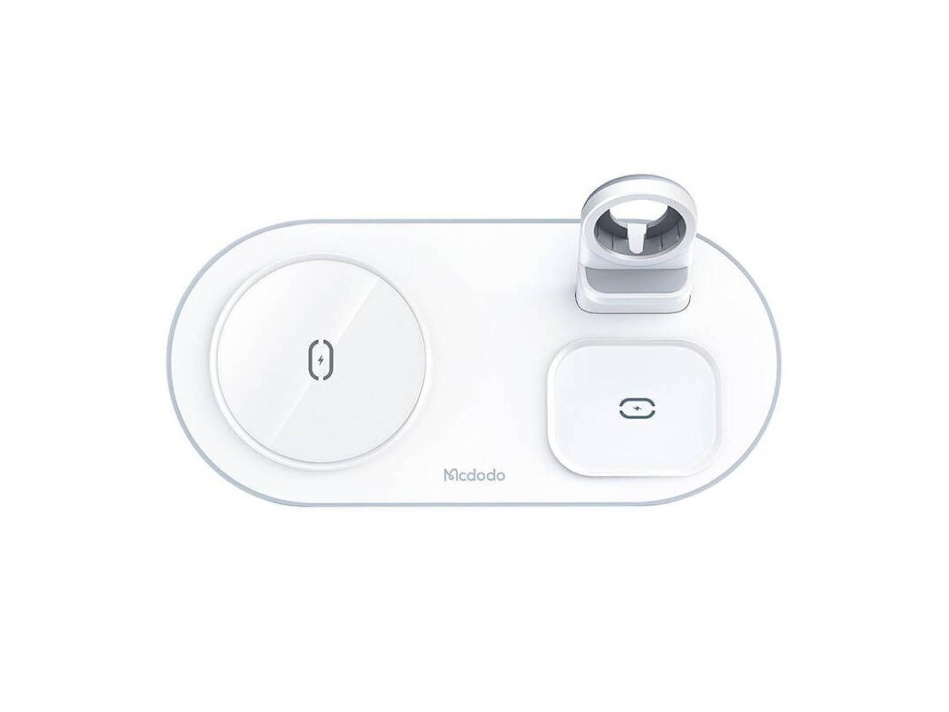 Carregador sem fio Mcdodo CH-7060 3 em 1 15 W (celular/TWS/Apple Watch) (branco)