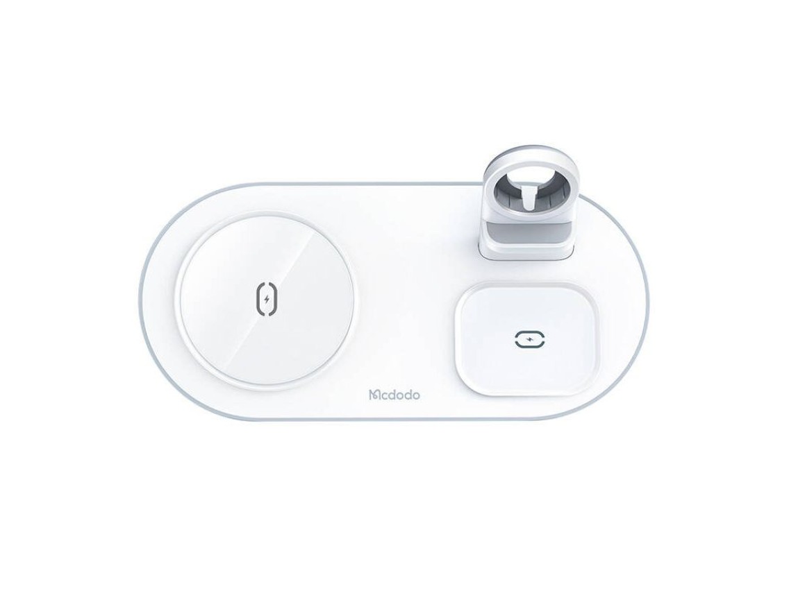Carregador sem fio Mcdodo CH-7060 3 em 1 15 W (celular/TWS/Apple Watch) (branco)