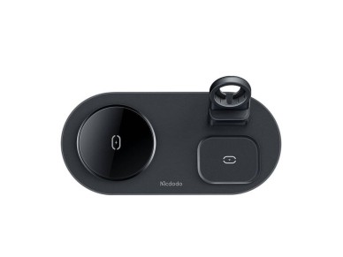Wireless Charger Mcdodo CH-7061 3 in 1 15W (mobile/TWS/Apple watch) (black) Wireless Charger Mcdodo CH-7061 3 in 1 15W (mobile/TWS/Apple watch) (black)