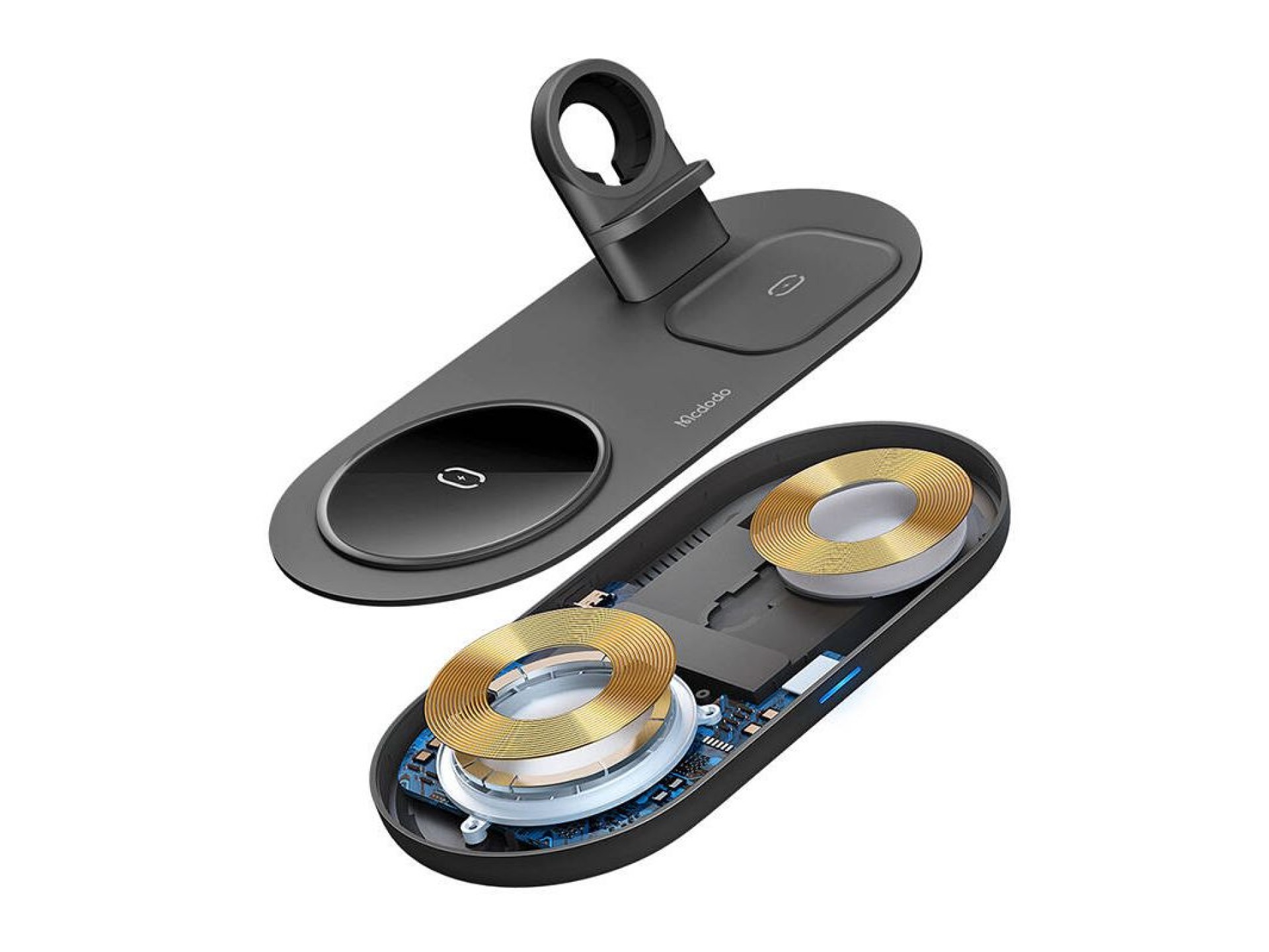 Wireless Charger Mcdodo CH-7061 3 in 1 15W (mobile/TWS/Apple watch) (black)
