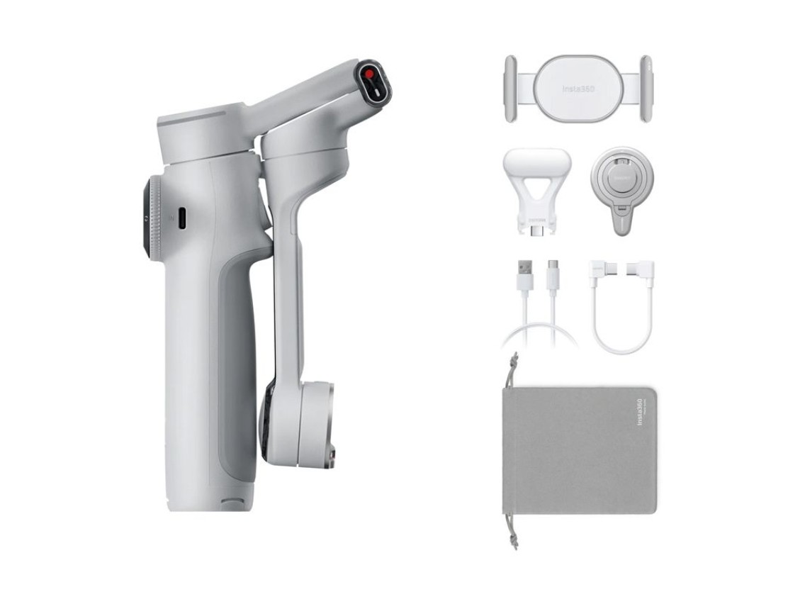 Pacote Estabilizador Insta360 Flow 2 Pro Creator (branco)