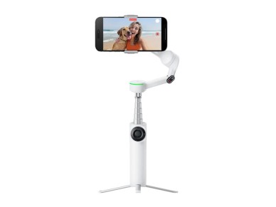 Paquete estabilizador con rastreador de IA Insta360 Flow 2 Pro (blanco)