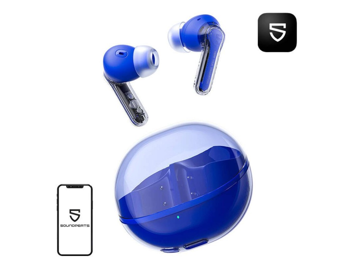Fones de ouvido TWS Soundpeats Clear (Azul)