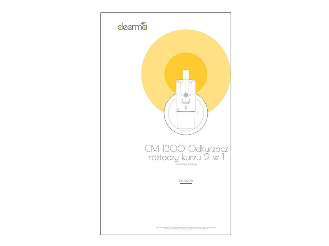 Limpador de ácaros com UV Deerma CM1300
