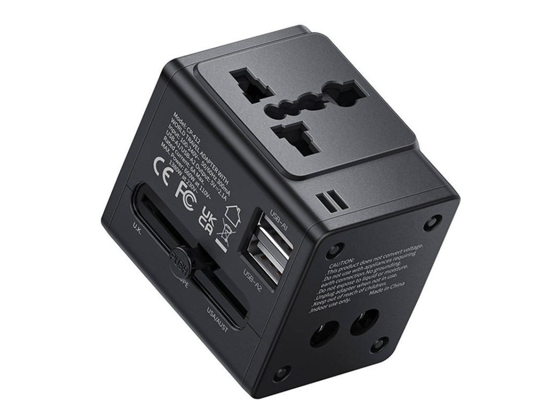 Adaptador de viaje McDodo CP-4120 2.1A Carga rápida