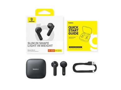 Auriculares inal�mbricos Bluetooth Os-Baseus Bowie E16 Tws en negro estelar
