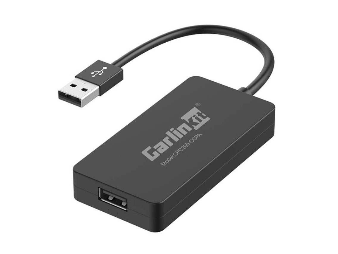 Adaptador inalámbrico Carlinkit CCPA para Apple CarPlay/Android Auto (negro)