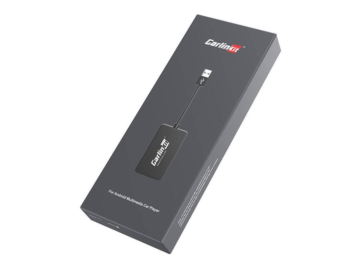 Adaptador inalámbrico Carlinkit CCPA para Apple CarPlay/Android Auto (negro)