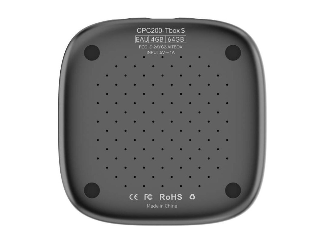 Adaptador sem fio Carlinkit CPC200-Tbox S para CarPlay e Android Auto