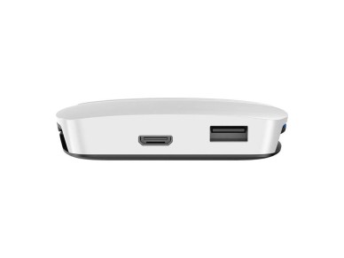 Adaptador sem fio Carlinkit CPC200-Tbox UHD Carplay/Android (branco)
