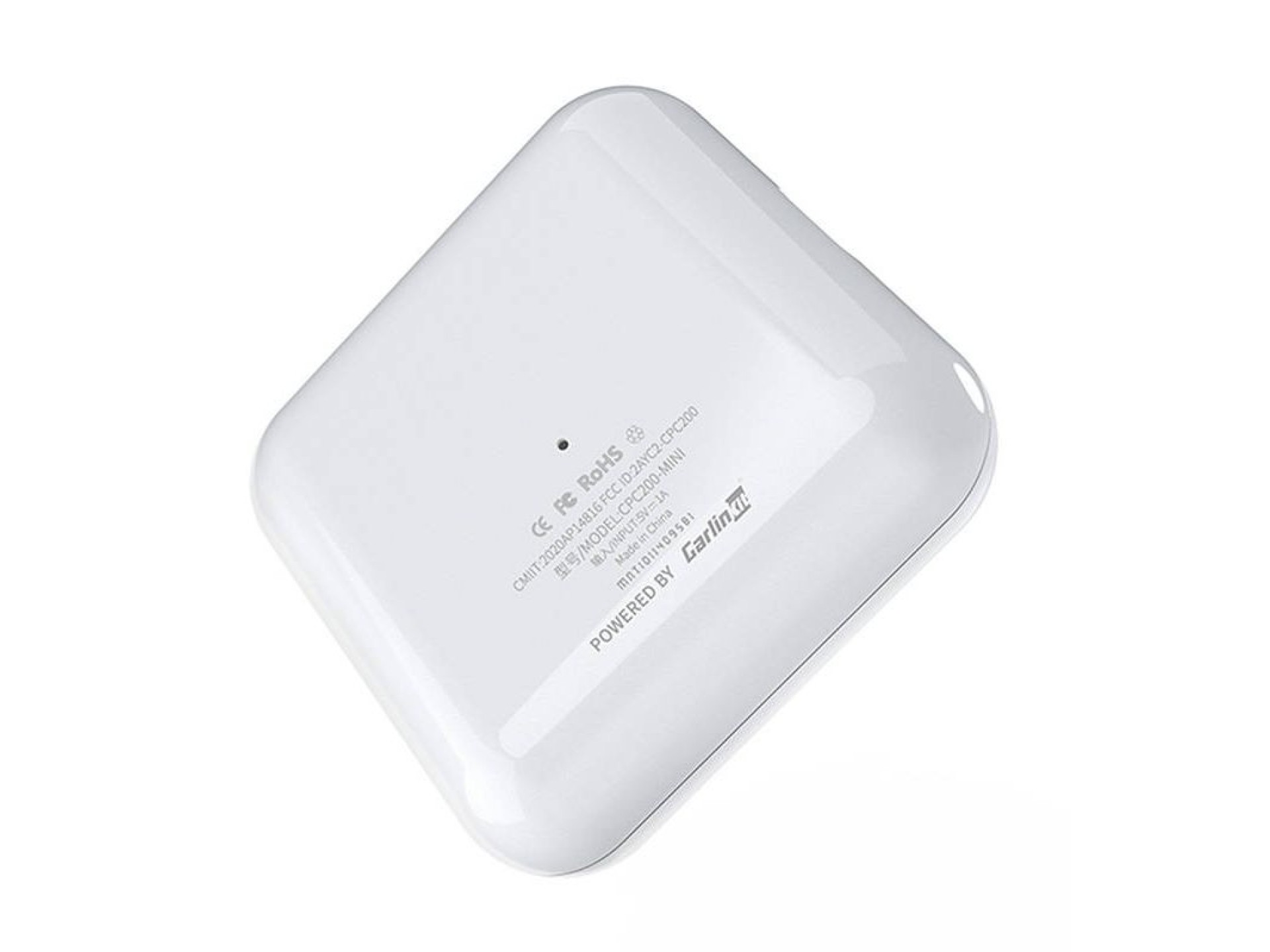 Adaptador inalámbrico Carlinkit U2W MINI para Apple CarPlay (blanco)