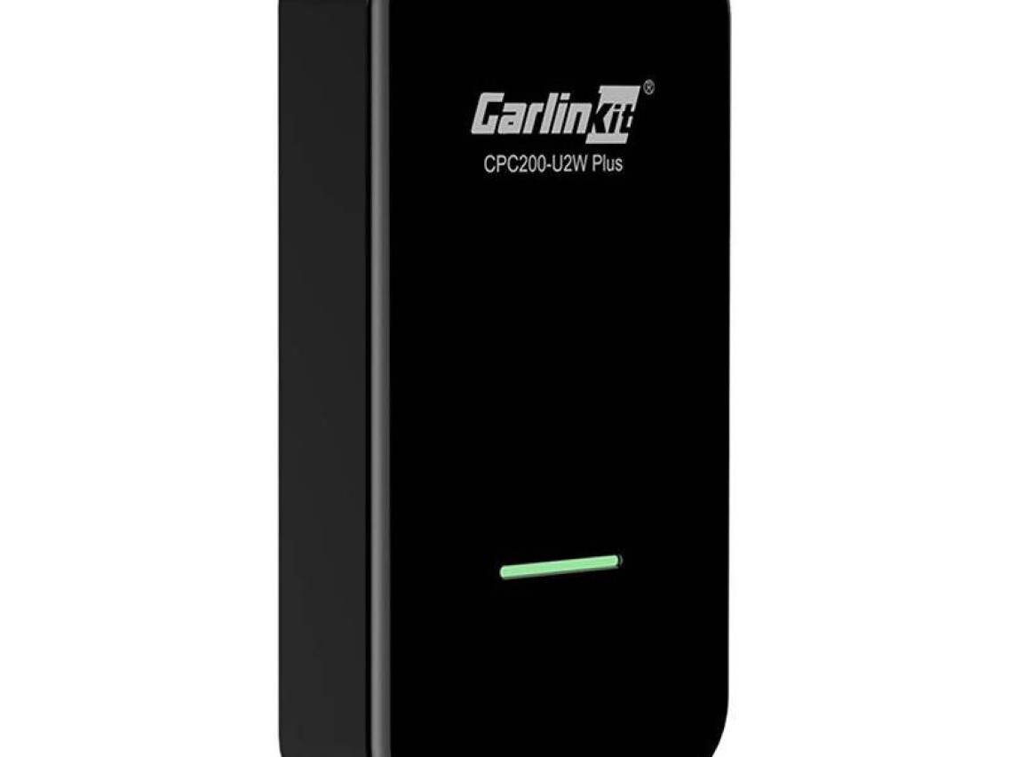Adaptador sem fio Carlinkit U2W Plus para Apple CarPlay (preto)