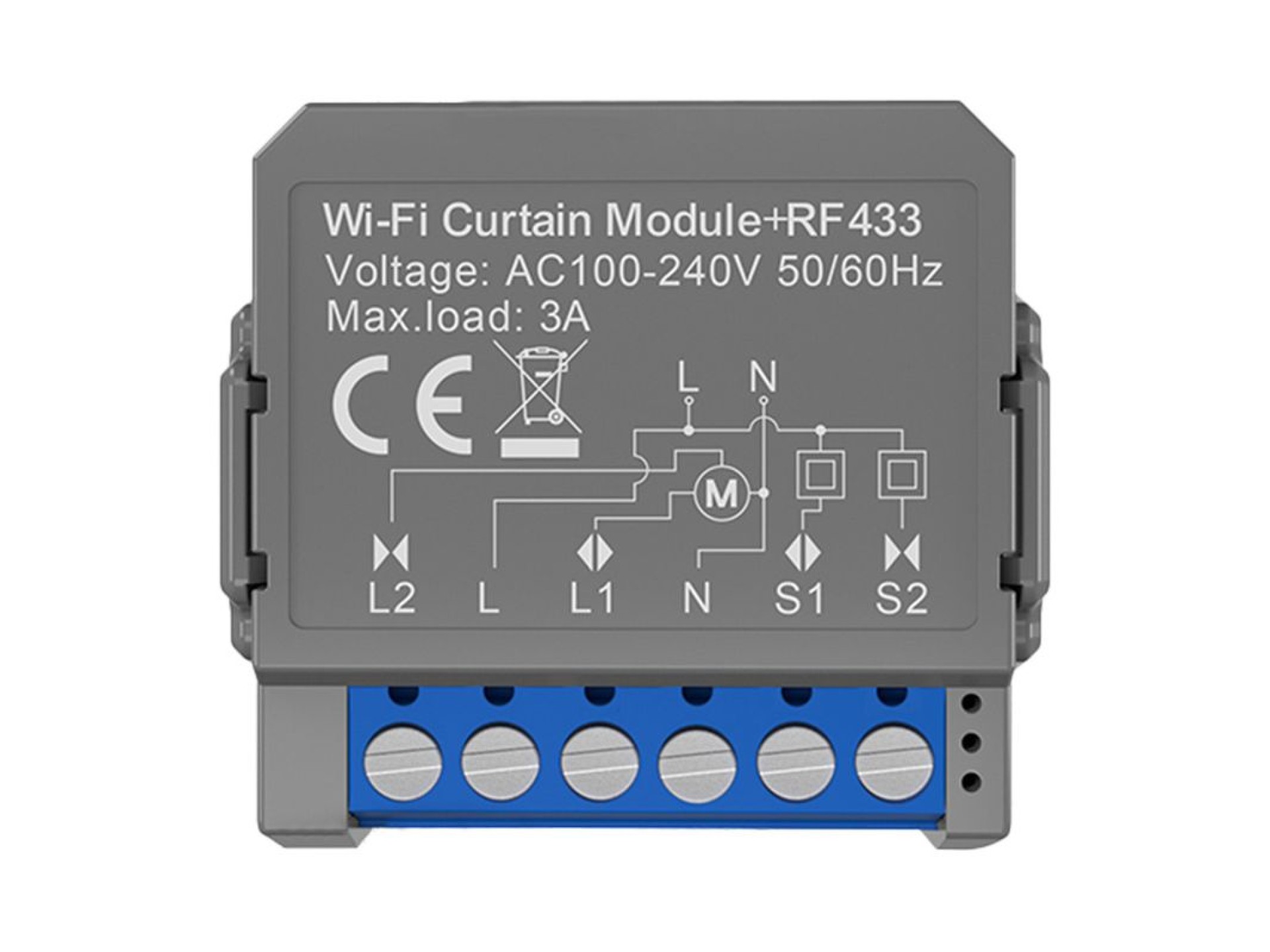 Módulo de cortina inteligente Avatto CMS16-RF-1 WIFI+RF