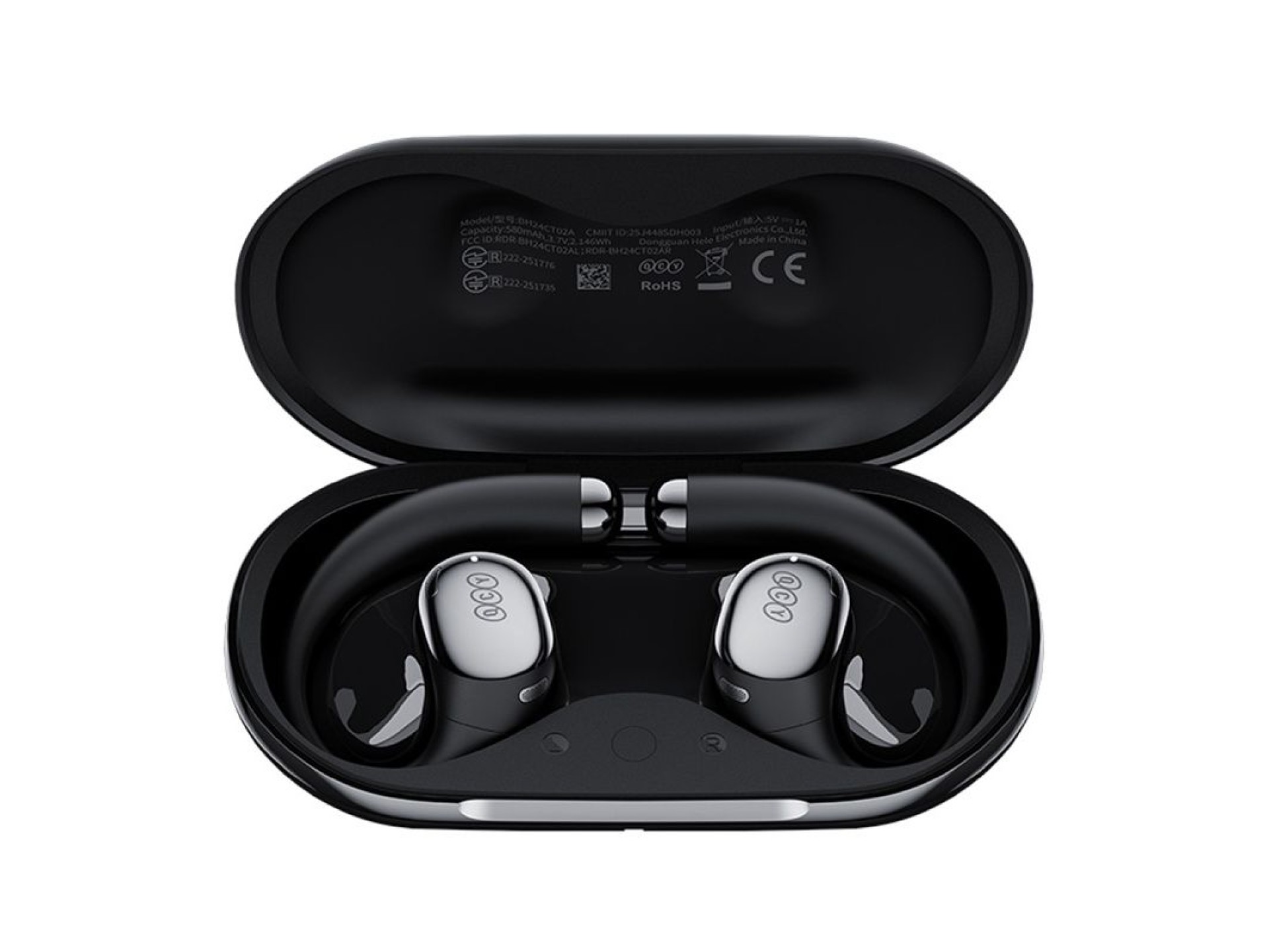 Fones de ouvido sem fio TWS QCY Crossky R70 (preto)