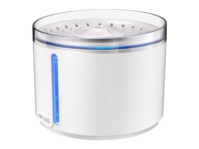 Fuente de agua para mascotas Dogness D09 con indicador LED 2,2l (blanca)