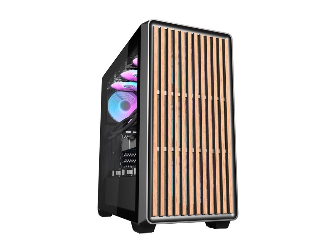 Gabinete para computador Darkflash DS900WD (preto) + 4 ventoinhas