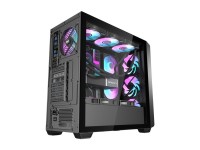 Gabinete para computador Darkflash DS900WD (preto) + 4 ventoinhas