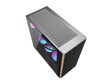 Gabinete para computador Darkflash DS900WS (preto) + 4 ventoinhas