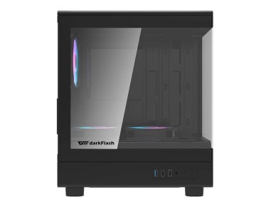 Gabinete Darkflash DB330M + 3 ventoinhas aRGB (preto)