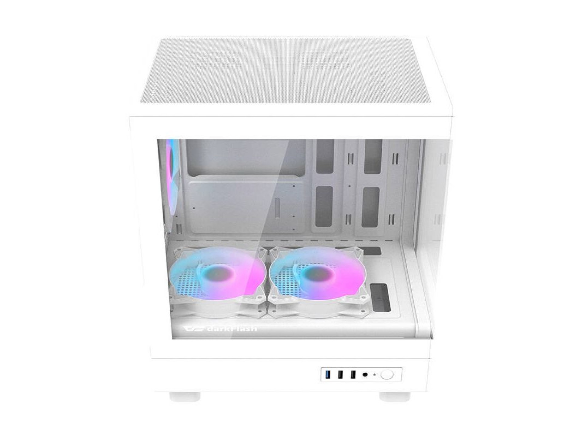 Gabinete Darkflash DB330M (branco) + 3 ventoinhas ARGB