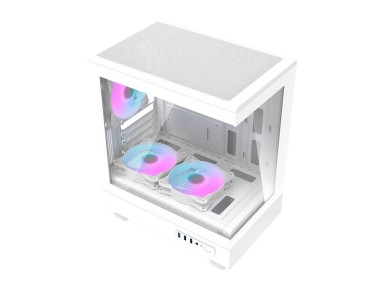 Gabinete Darkflash DB330M (branco) + 3 ventoinhas ARGB