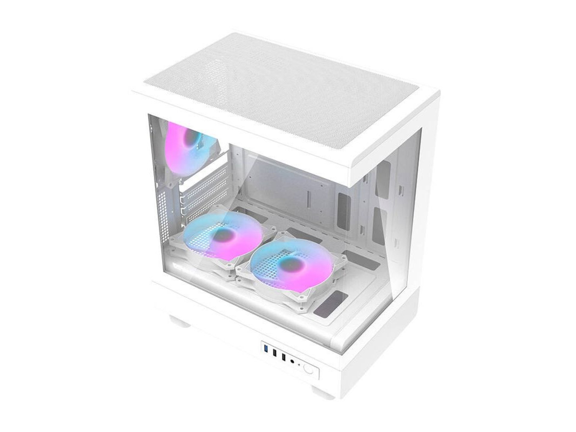 Gabinete Darkflash DB330M (branco) + 3 ventoinhas ARGB