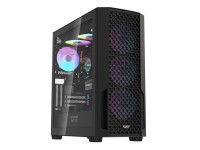 Caja de ordenador Darkflash DF2100 + 4 ventiladores ARGB (negra)