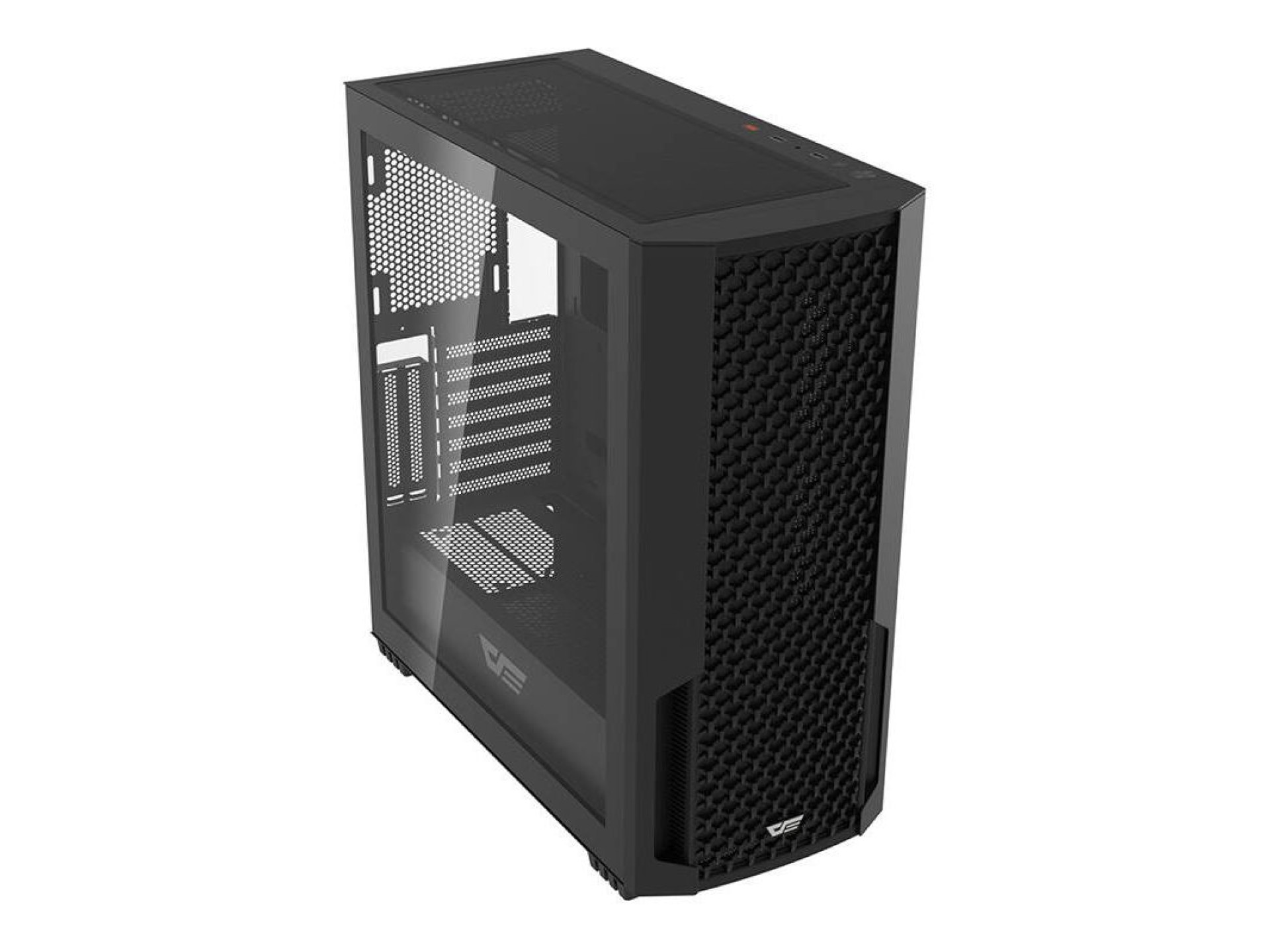 Gabinete para computador Darkflash DF2100 + 4 ventoinhas ARGB (preto)