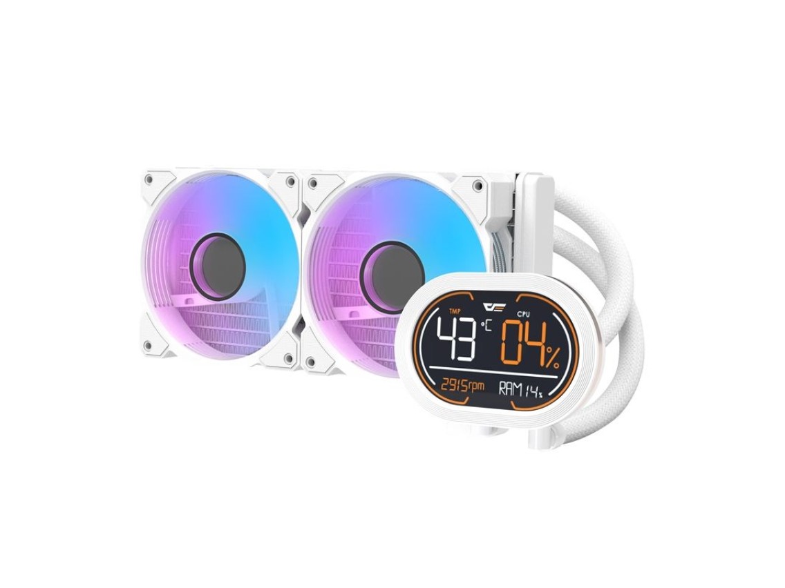 Refrigerador de água para CPU Darkflash DH240D (branco)