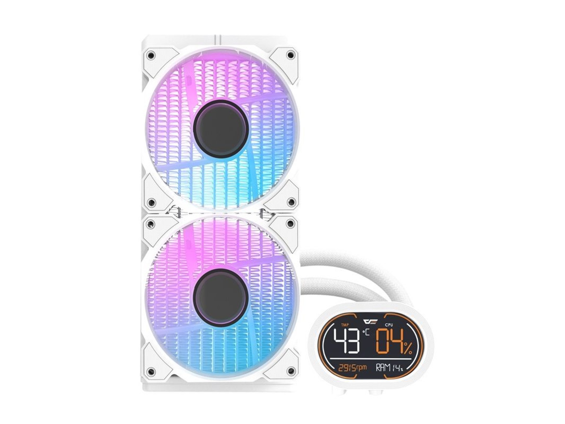 Refrigerador de água para CPU Darkflash DH240D (branco)