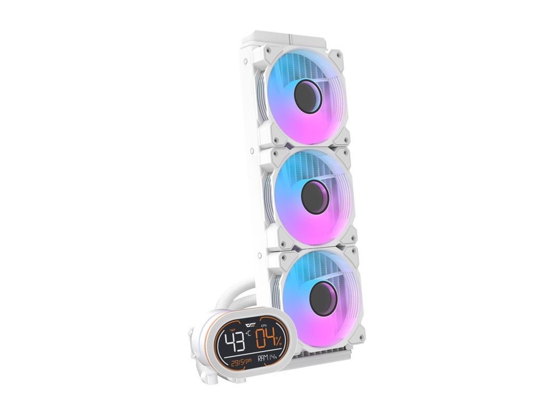 Refrigerador de água para CPU Darkflash DH360D (branco)