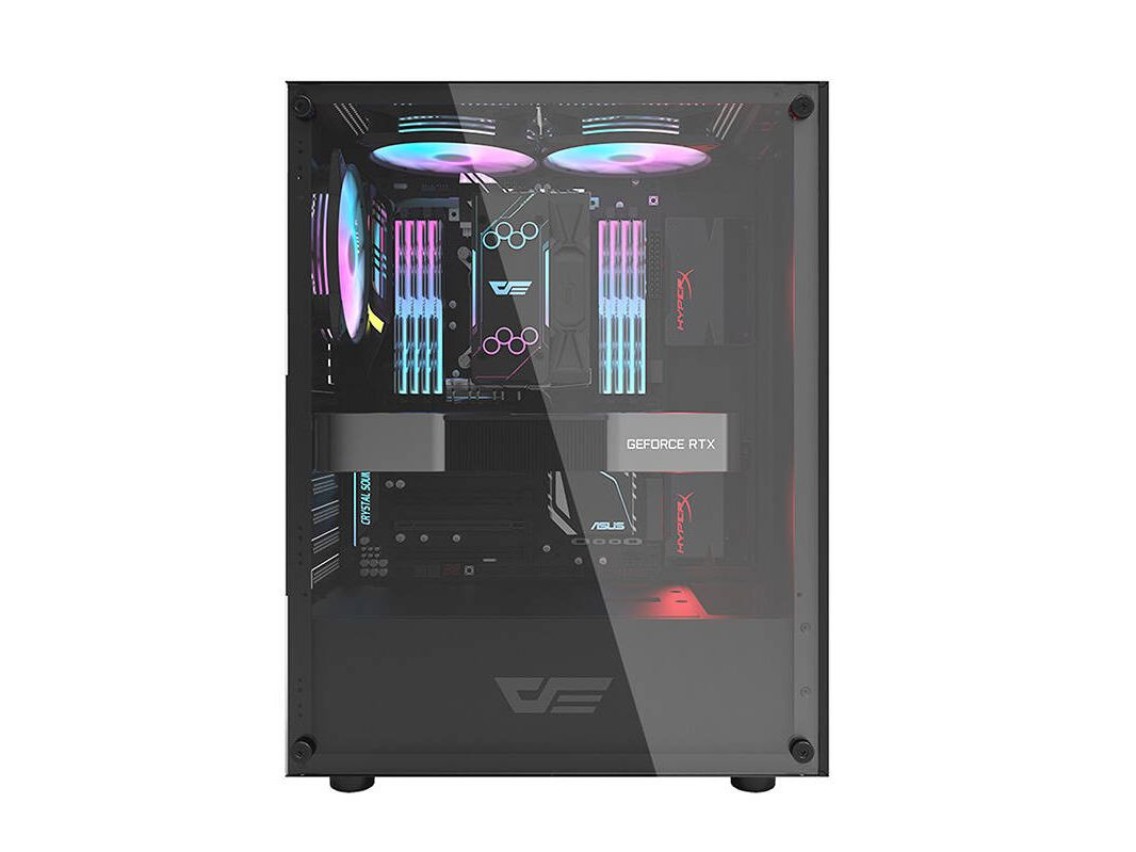 Gabinete para computador Darkflash DK100 (preto)