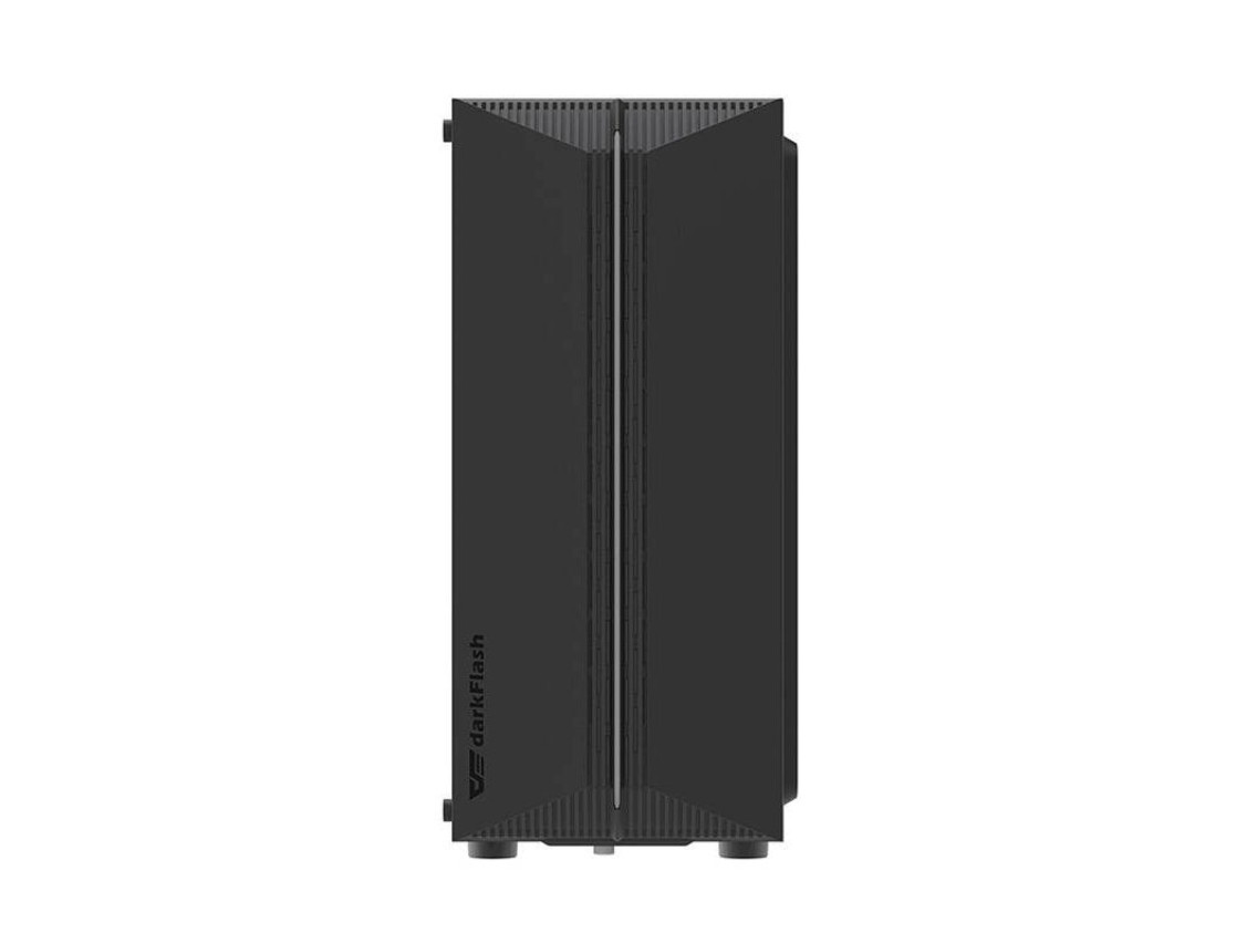 Gabinete para computador Darkflash DK151 LED (preto) + 3 ventoinhas RGB