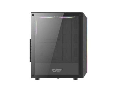 Gabinete para computador Darkflash DK151 LED (preto) + 3 ventoinhas RGB