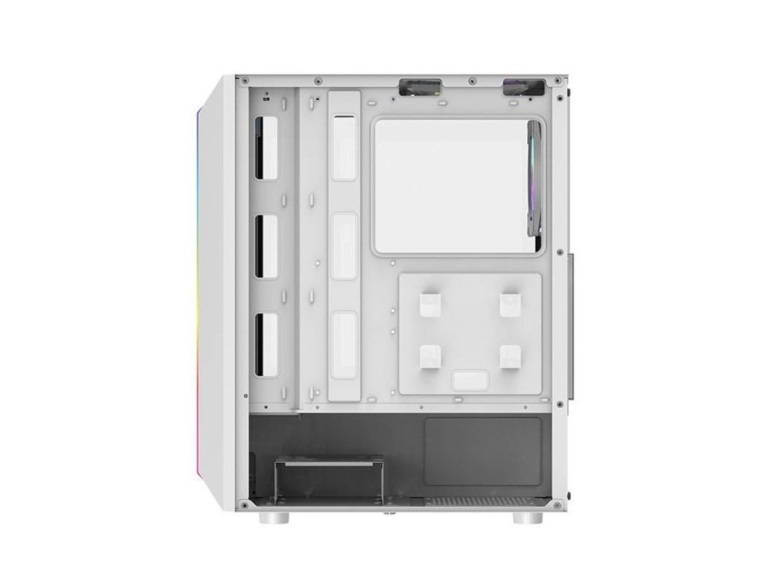 Gabinete para computador Darkflash DK151 LED (branco) + 3 ventoinhas RGB