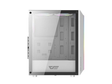 Gabinete para computador Darkflash DK151 LED (branco) + 3 ventoinhas RGB