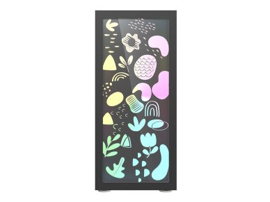 Gabinete para computador Darkflash DK210 Graffiti (preto)