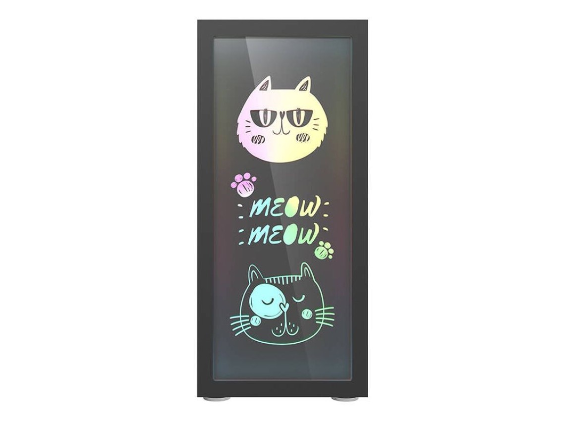 Gabinete para computador Darkflash DK210 Graffiti (preto)
