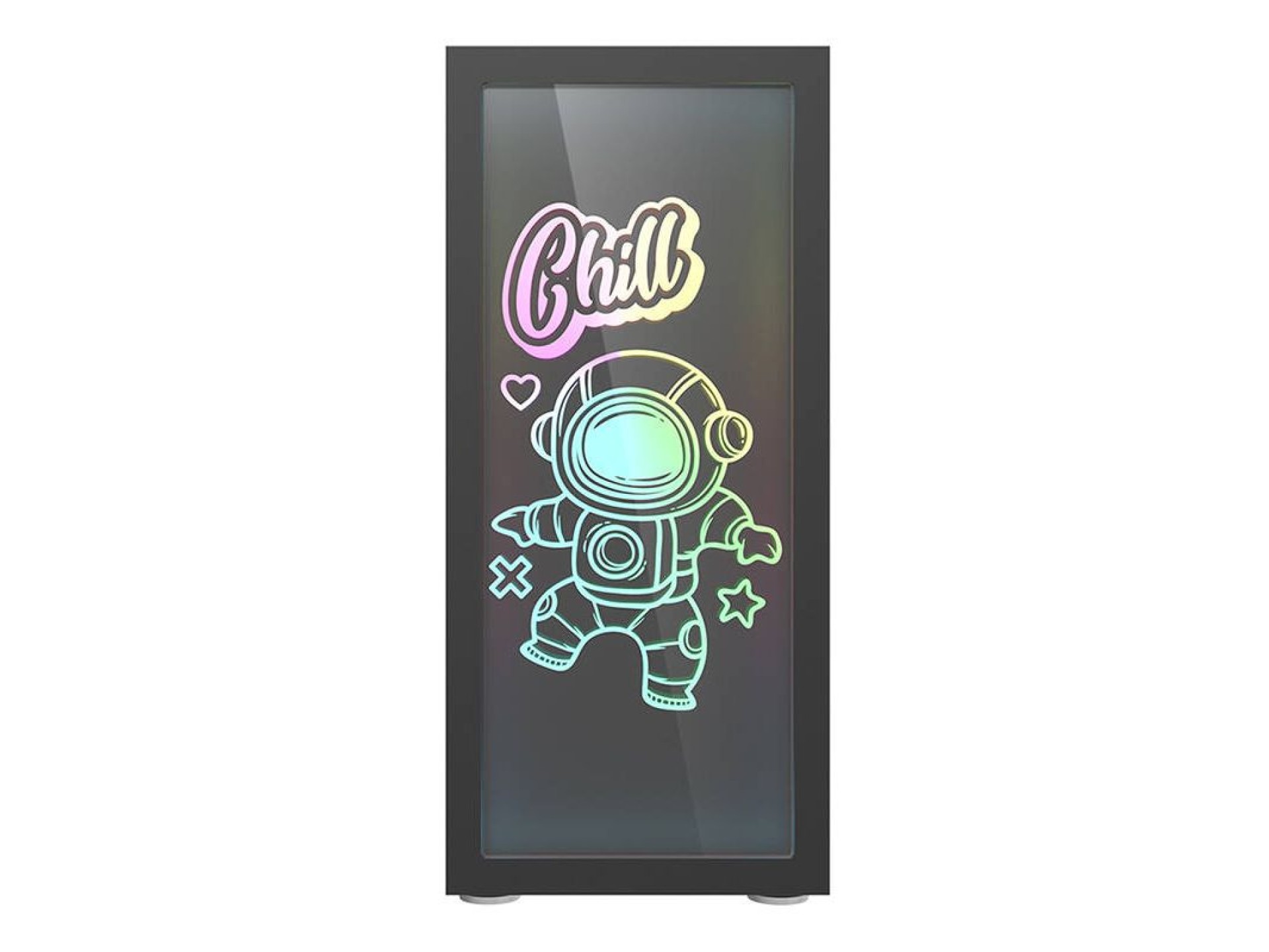 Gabinete para computador Darkflash DK210 Graffiti (preto)
