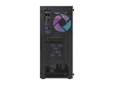 Gabinete Darkflash DK351 (preto) + 4 ventoinhas RGB