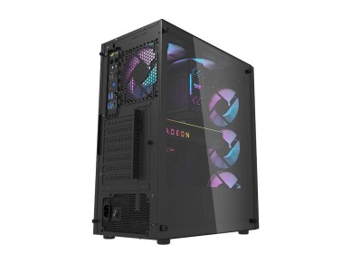 Gabinete Darkflash DK351 (preto) + 4 ventoinhas RGB
