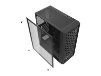 Gabinete Darkflash DK351 (preto) + 4 ventoinhas RGB Gabinete Darkflash DK351 (preto) + 4 ventoinhas RGB