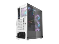 Gabinete Darkflash DK351 (branco) + 4 ventoinhas RGB Gabinete Darkflash DK351 (branco) + 4 ventoinhas RGB