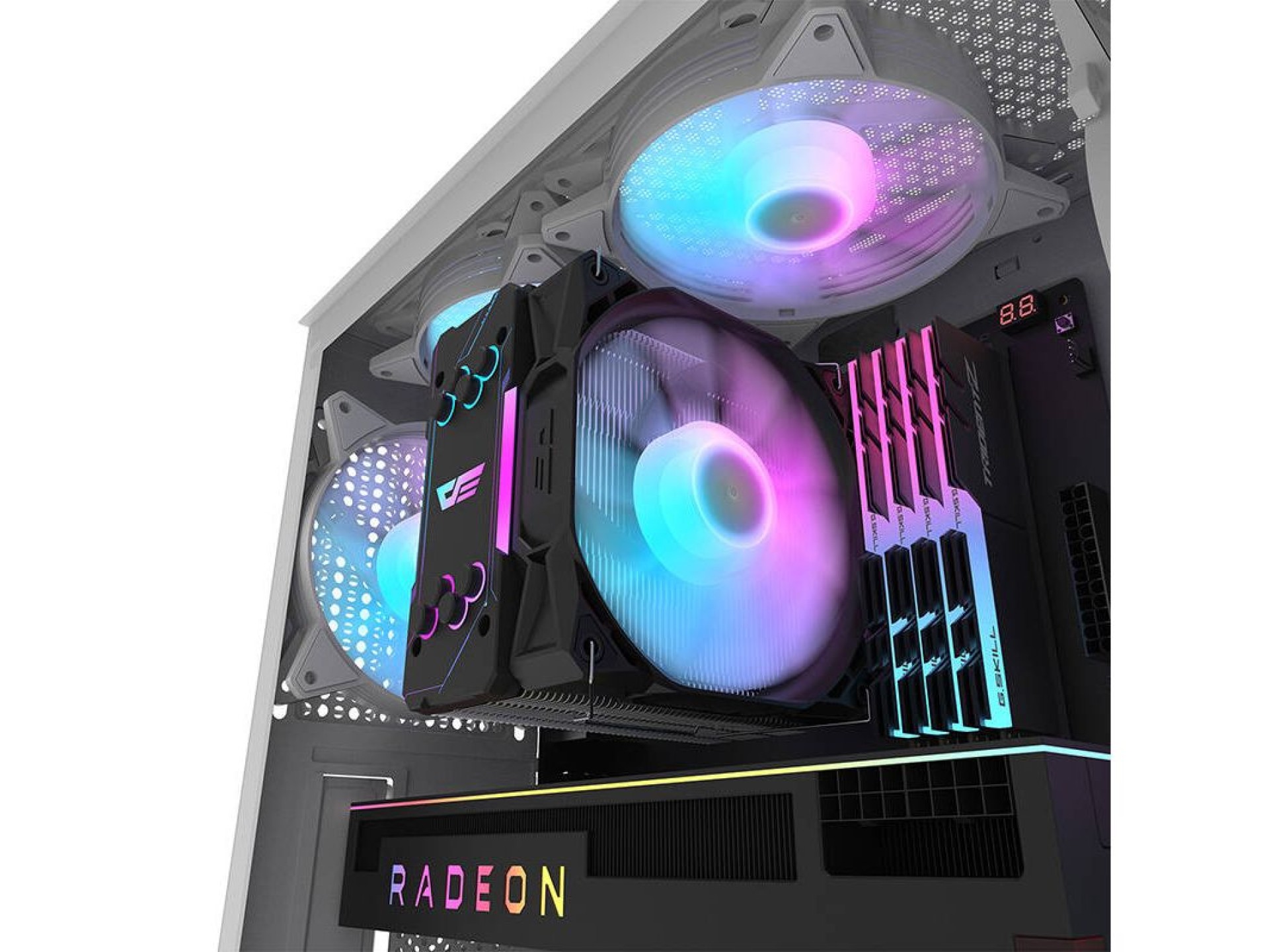 Gabinete para computador Darkflash DK352 Mesh (branco)