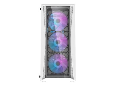 Gabinete Darkflash DK352 Plus (preto e branco) + 4 ventoinhas ARGB