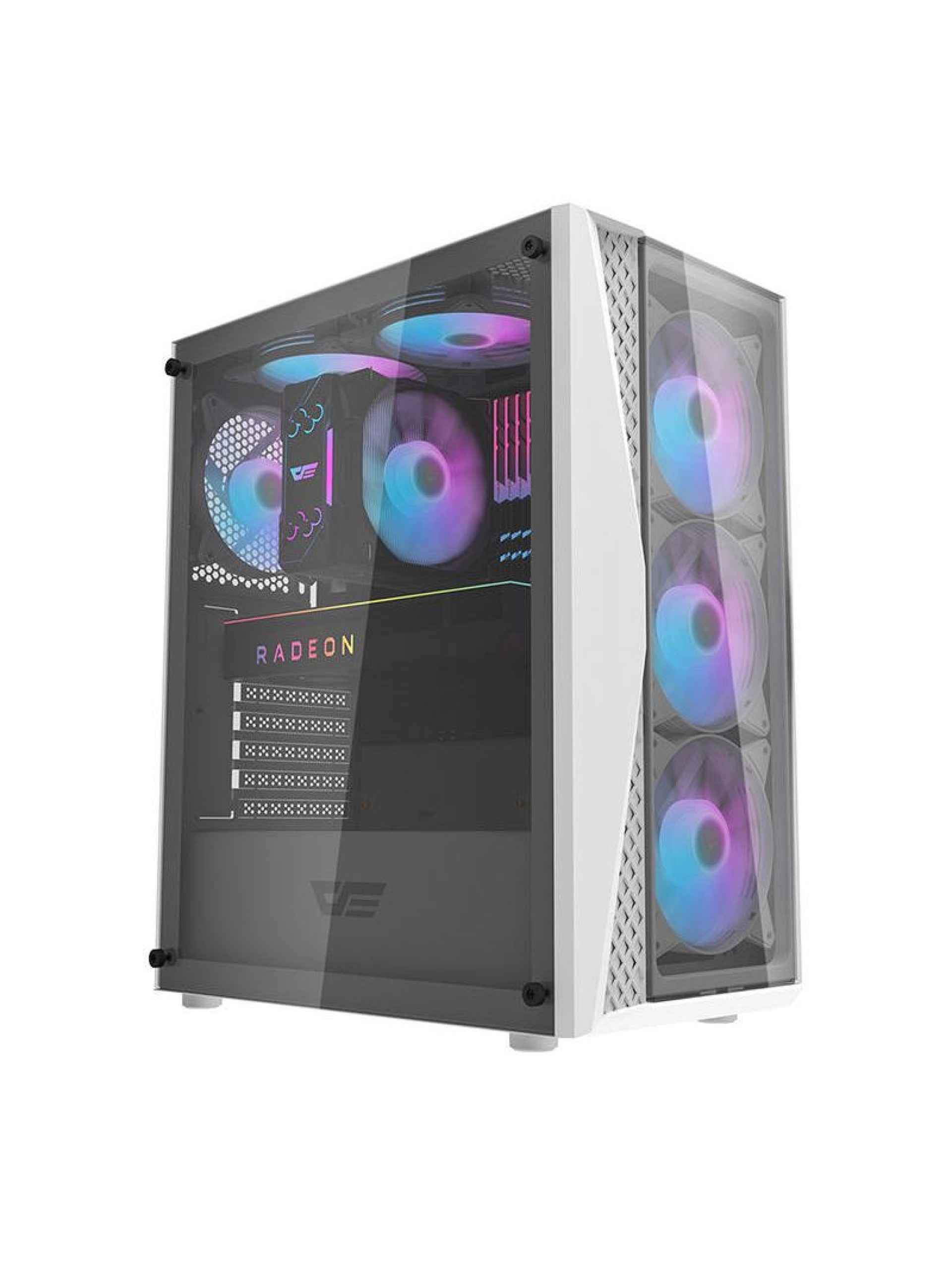 Darkflash DK352 Plus computer case (black and white) + 4 ARGB fans