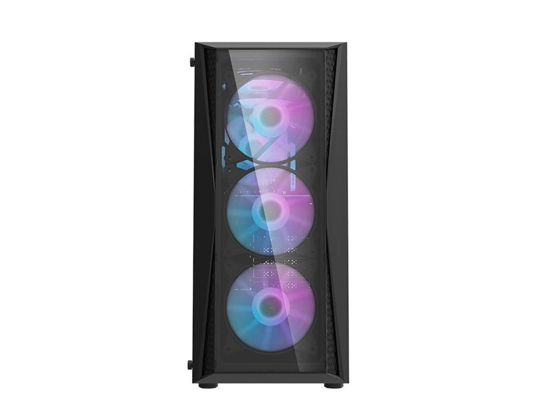 Gabinete Darkflash DK352 Plus (preto) + 4 ventoinhas RGB